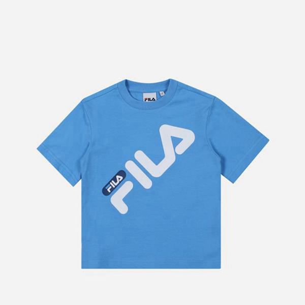 Fila Tričká Detske Modre - Pisa Crew Neck S/S Vypredaj - Slovakia 92345-VWIZ